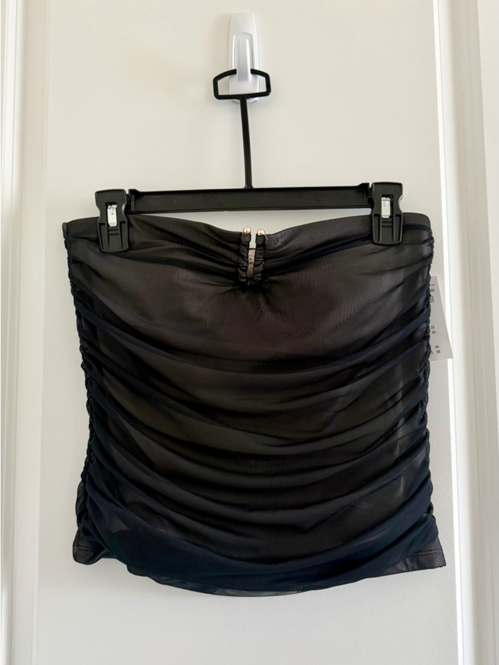 Abercrombie & Fitch Black Ruched Tank Top